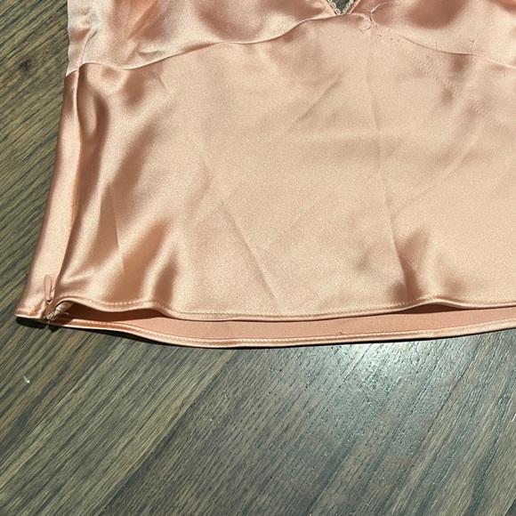 Peach Satin Crop Top Wild Fable - Picture 5 of 5